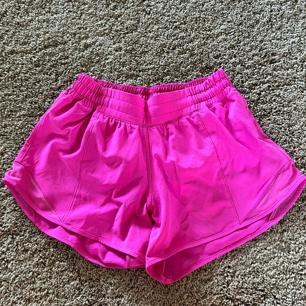Bright pink Lulu shorts